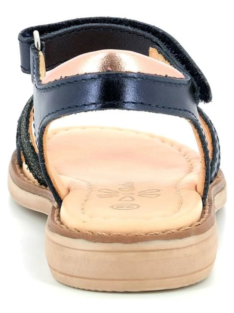 Sandales Cuir Tessia   Bleu marine