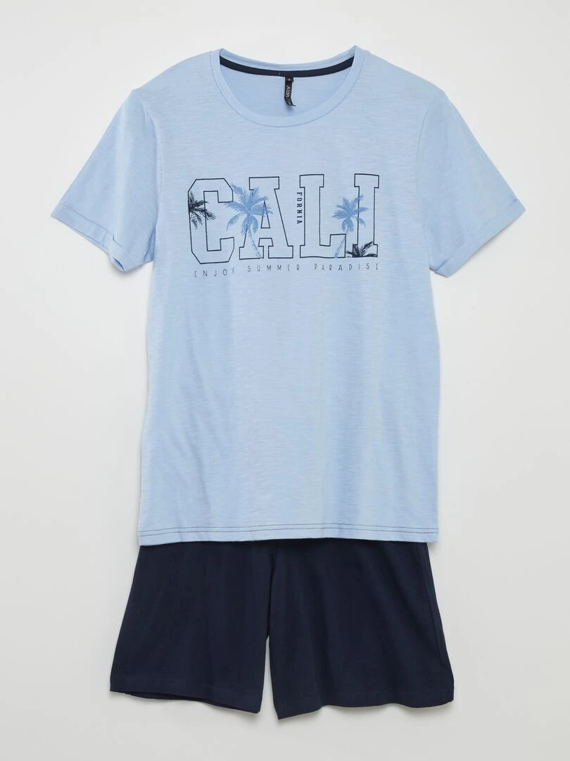Ensemble de pyjama 2 pièces Bleu
