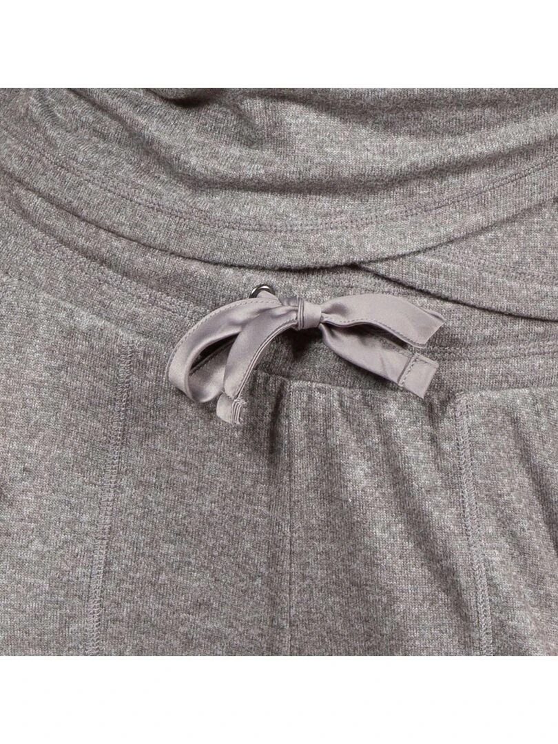 Pantalon large Femme Gris chiné Gris