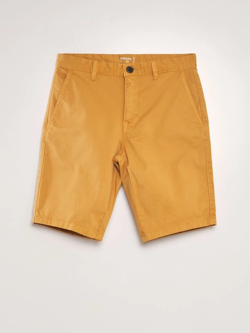Bermuda chino Moutarde
