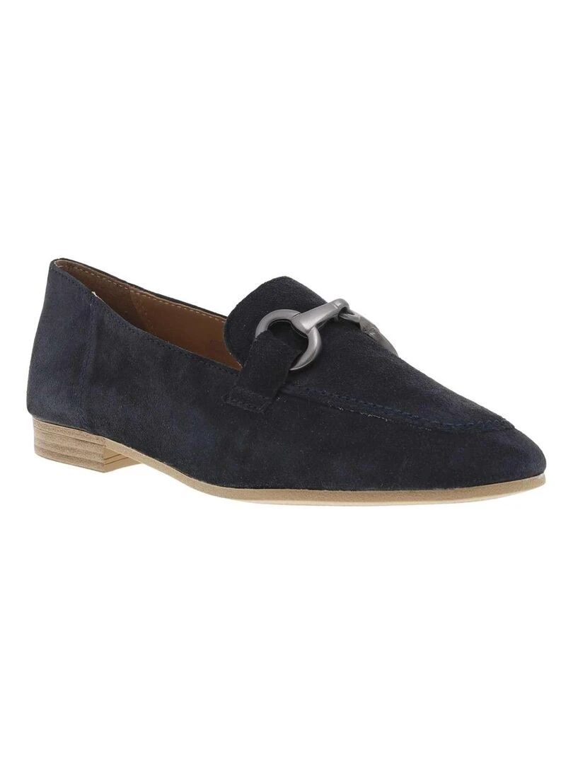 TAMARIS Mocassins cuir de vachette Bleu marine