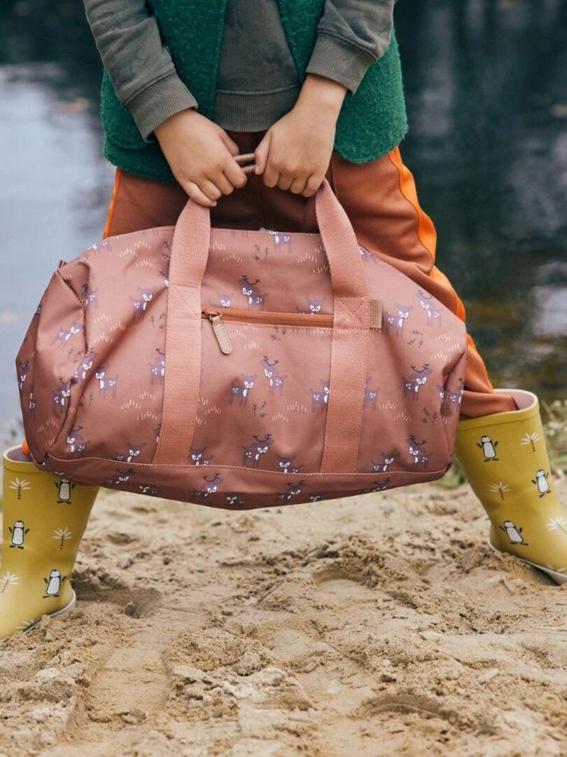 Sac week end Faon marron (46 x 21 cm)   Marron