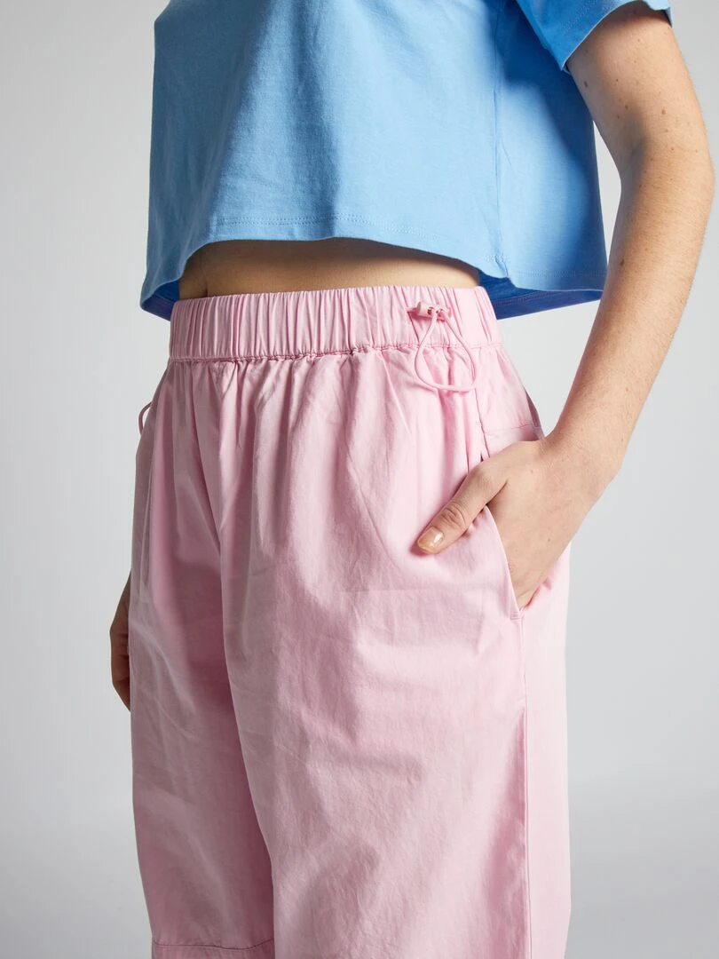 Pantalon léger et large   Rose