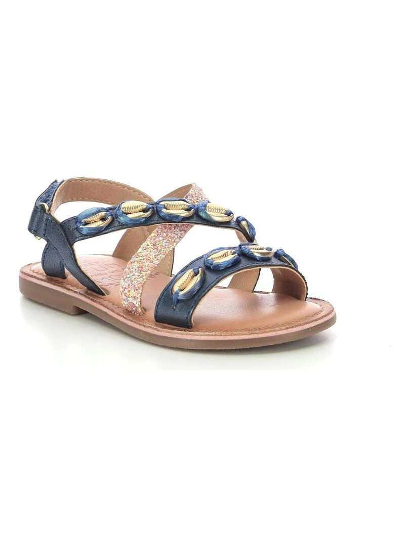 Sandales Cuir Craisea Bleu