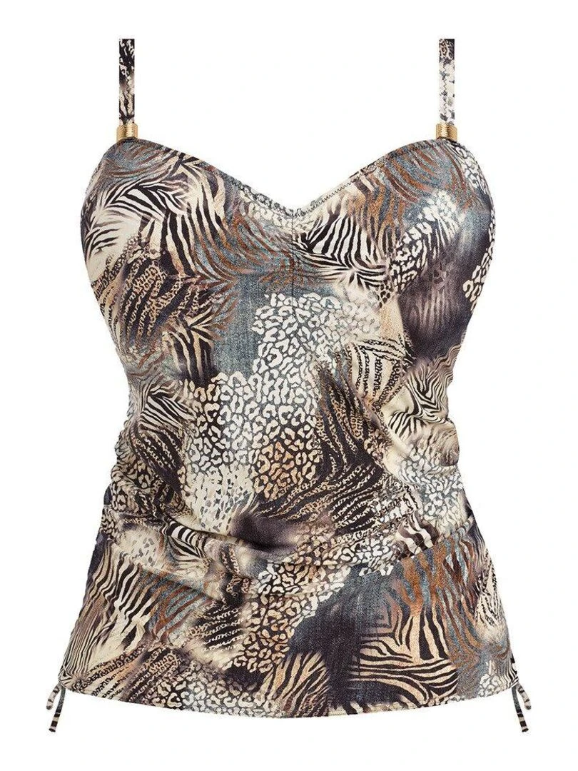 Haut de maillot de bain tankini à armatures Seraya Sands   Marron