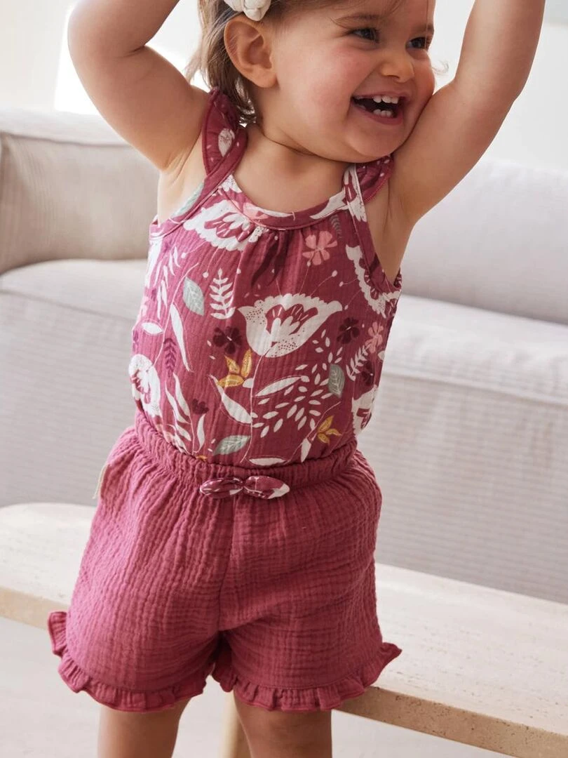 Short bébé Alba   Rose