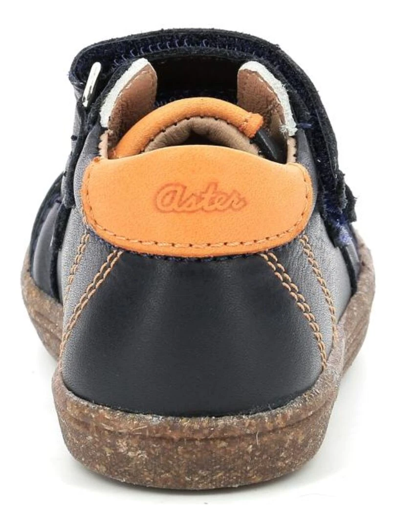 Sneakers hautes Cuir Washan   Bleu marine