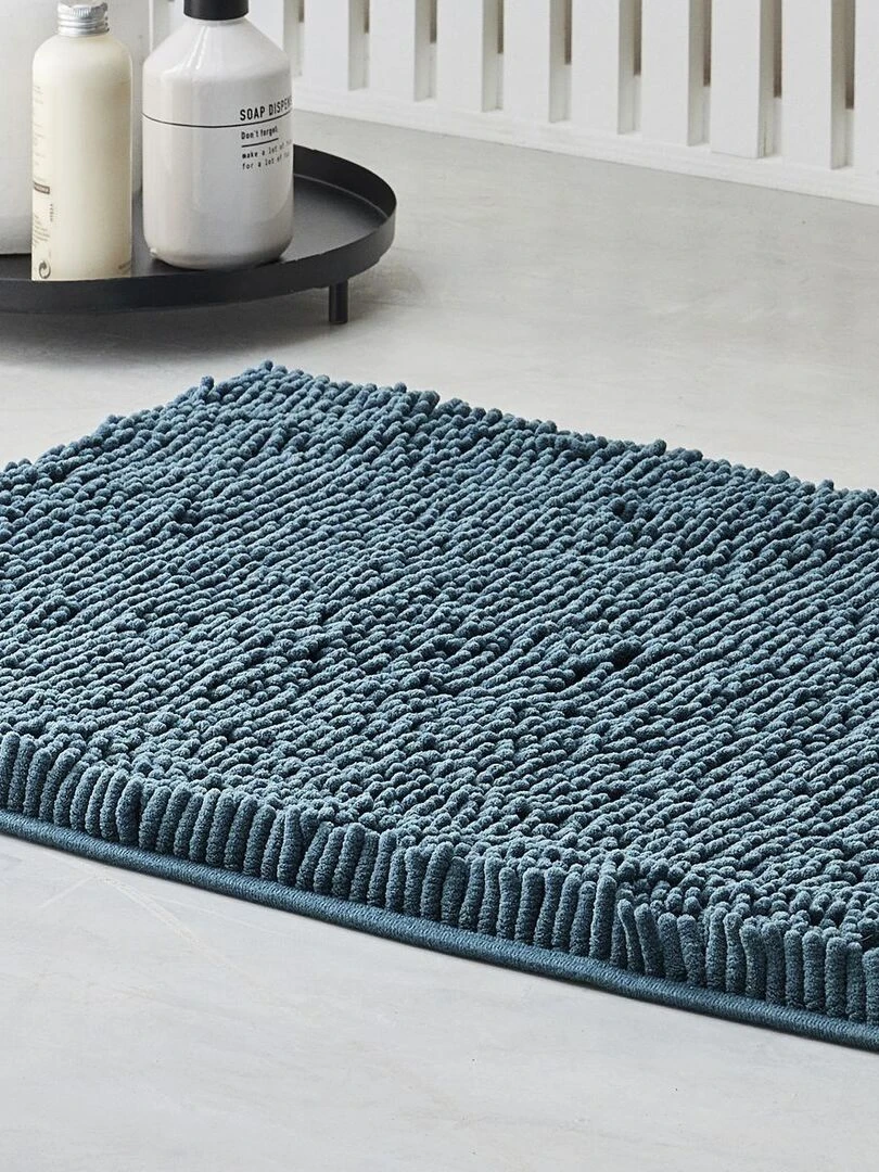 Tapis de bain mèche uni 'ESSENTIAL' 'TODAY'   Bleu