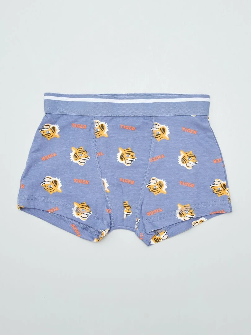 Lot de 3 boxers stretch   Bleu
