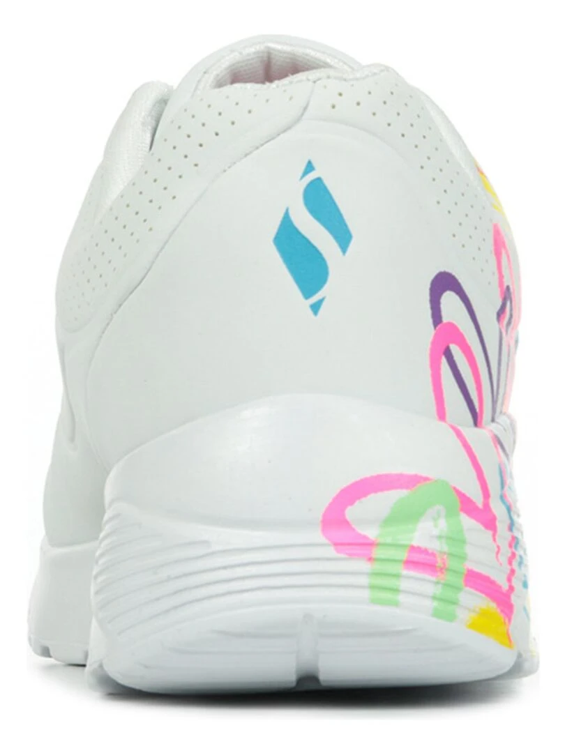 Baskets Skechers Uno Lite Spread The Love   Blanc