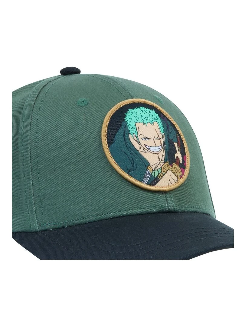Casquettes adulte baseball fermeture snapback One Piece Freegun   Vert