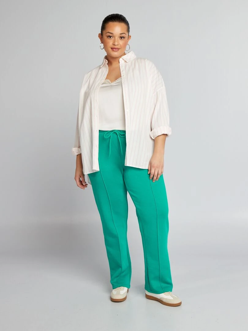 Pantalon jogging en molleton Vert