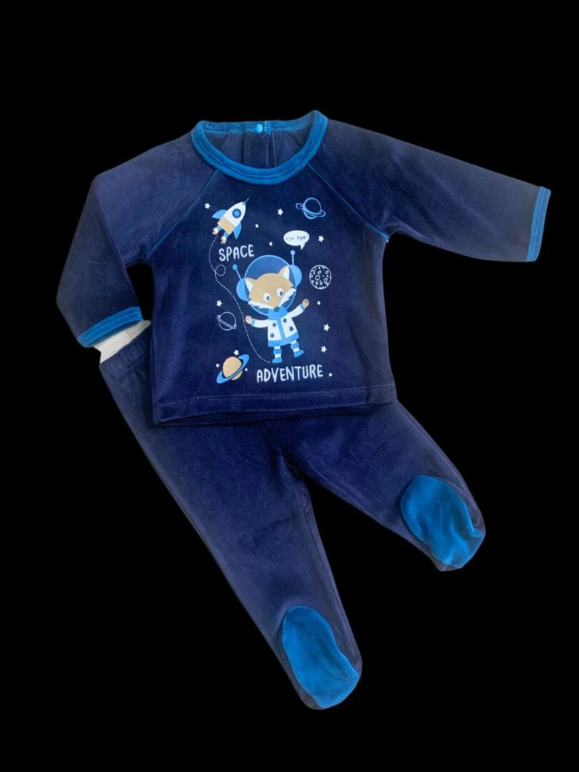 Pyjama 2 pièces 'Space Adventure' 'TouDou' Bleu foncé