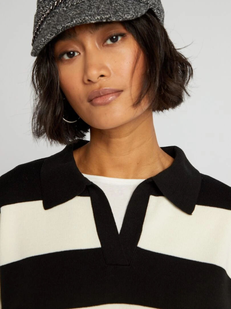 Pull en tricot   Noir