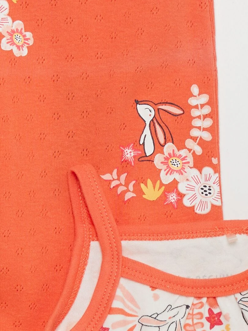 Lot de 2 bodies en jersey 'Petit Beguin'   Rose