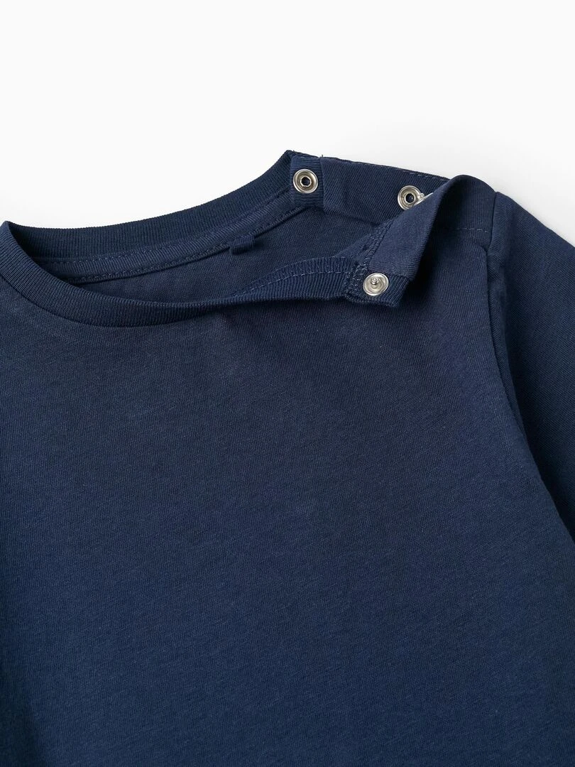 Pack 2 T shirts à manches courtes pour bébé garçon manches courtes MAXI NATURE   Bleu foncé