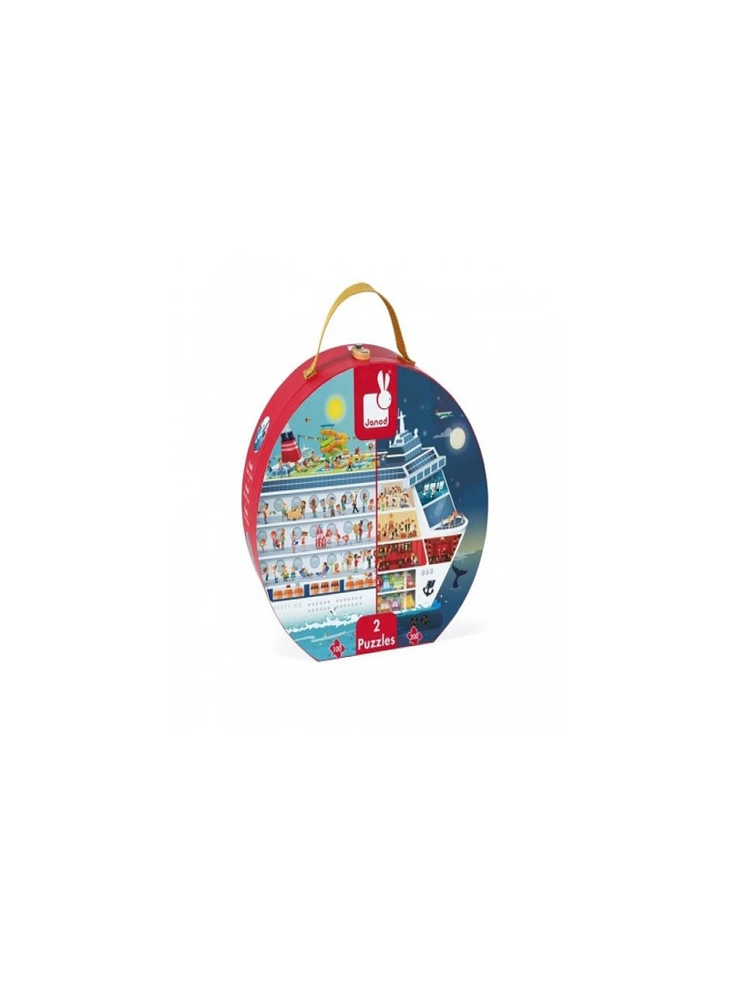 Valisette Ronde 2 Puzzle Bateau De Croisieres N/A
