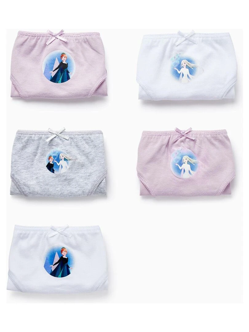 Pack de 5 culottes en coton pour fille 'Frozen II' FROZEN Multicolore