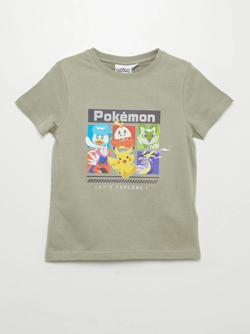 T shirt 'Pokémon' Vert