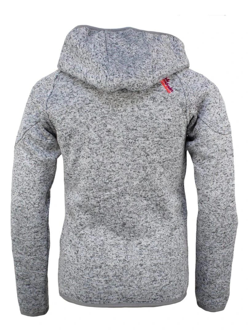 Blouson polaire fille FATORA PEAK MOUNTAIN Gris