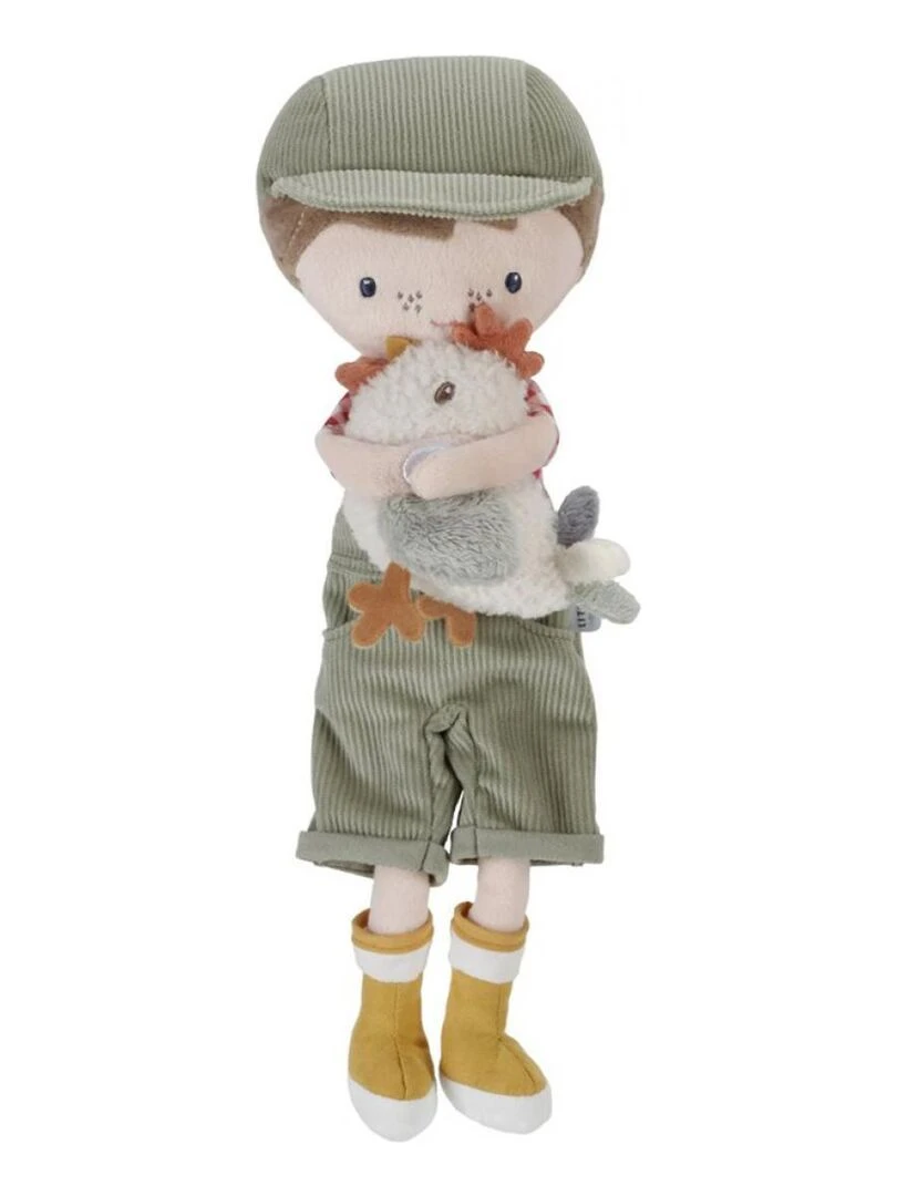 Poupée ferme Jim avec poulet 35cm N/A