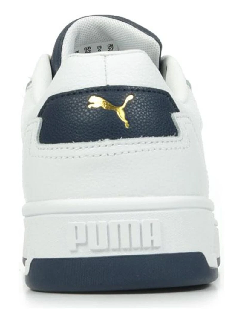 Baskets PUMA Court Classic Lux   Blanc Bleu marine