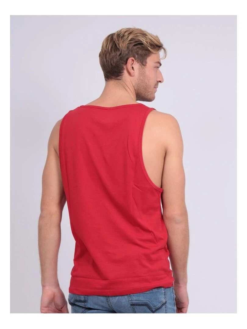 Débardeur col rond pur coton NIGO   Rouge