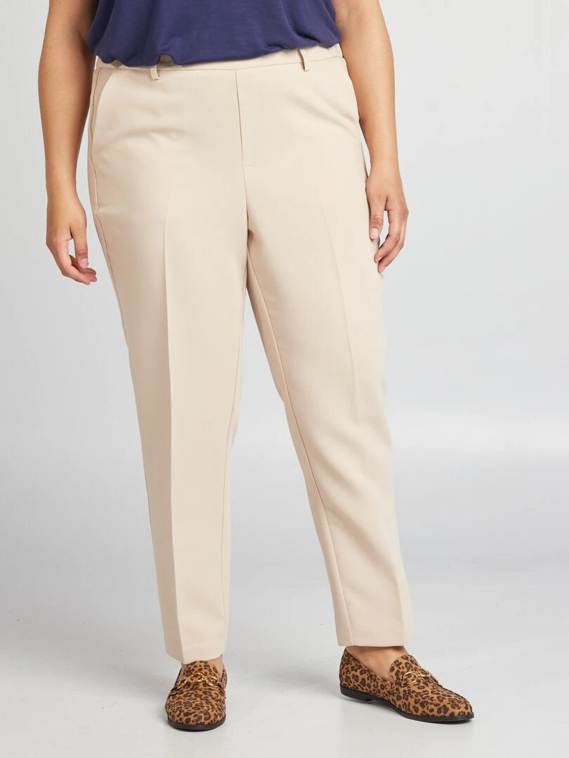 Pantalon cigarette Beige