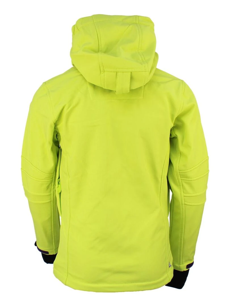 Blouson softshell fille GAMALA PEAK MOUNTAIN Vert anis