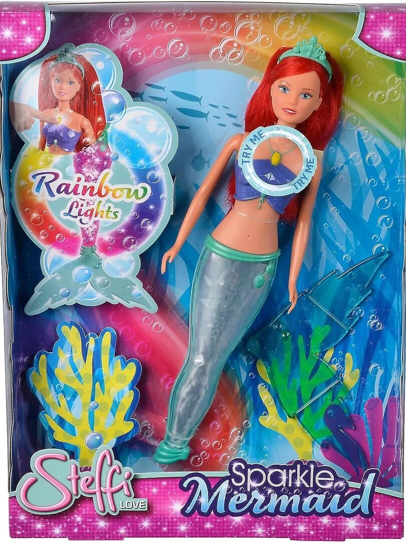 Steffi Love Poupée mannequin Sparkle Mermaid 39 cm Sirène scintillante N/A