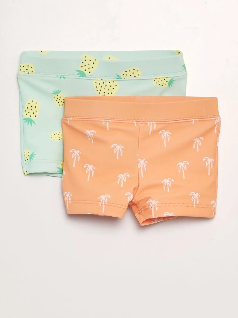 Lot de 2 boxers de bain Orange