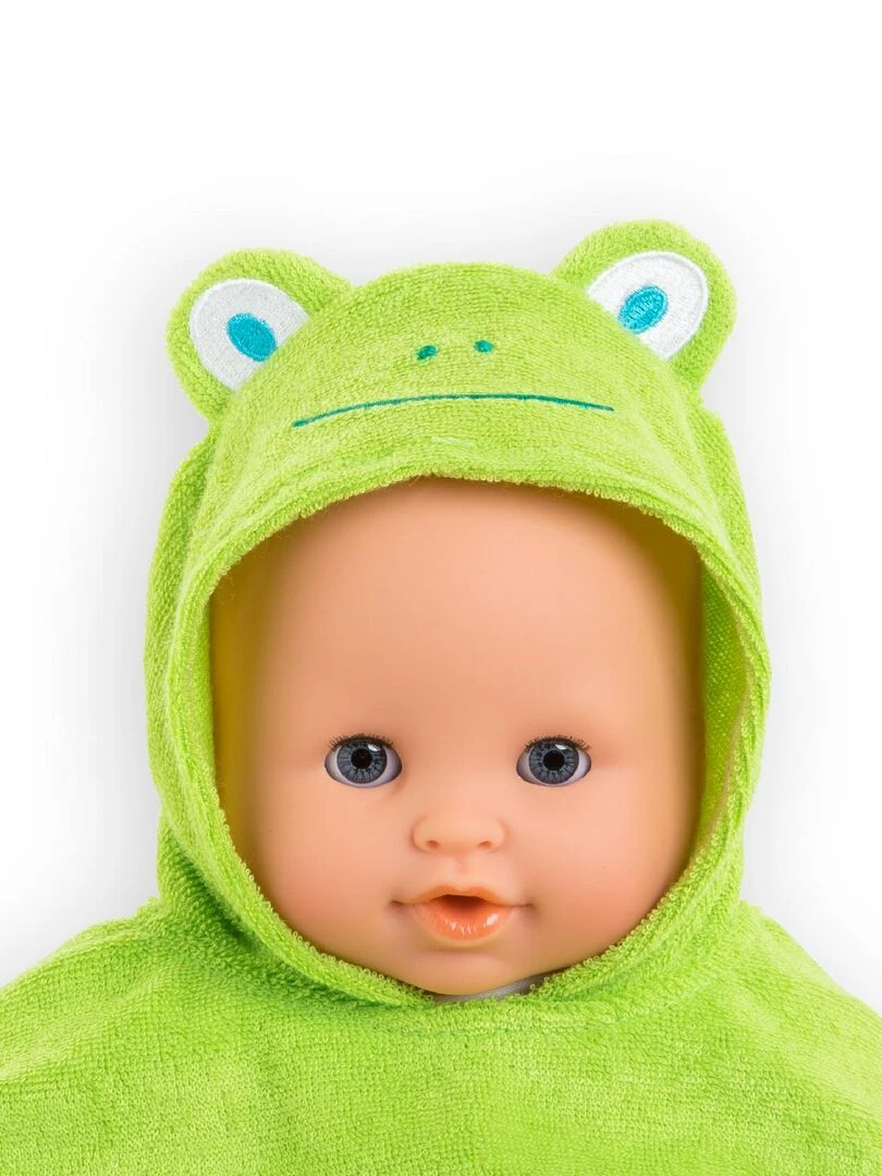 Cape de bain grenouille pour poupon 30cm N/A