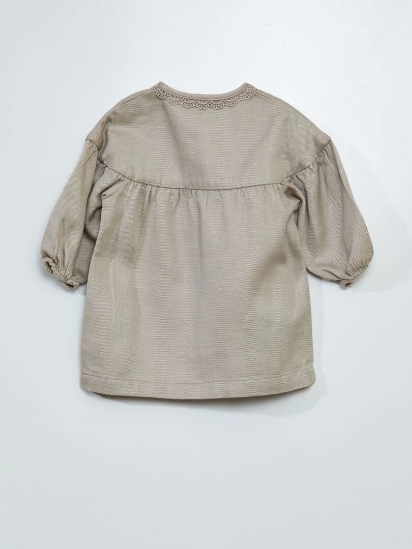 Robe en tencel   Beige