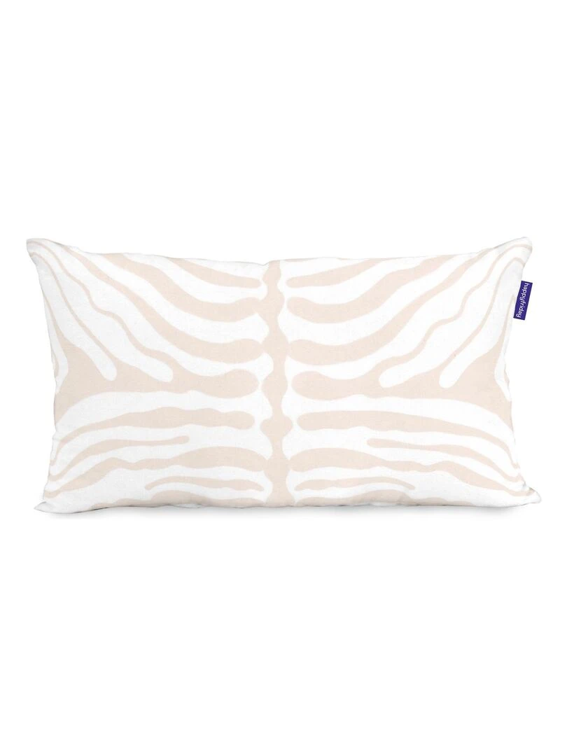 Housse de coussin Delicate "Happyfriday" Blanc