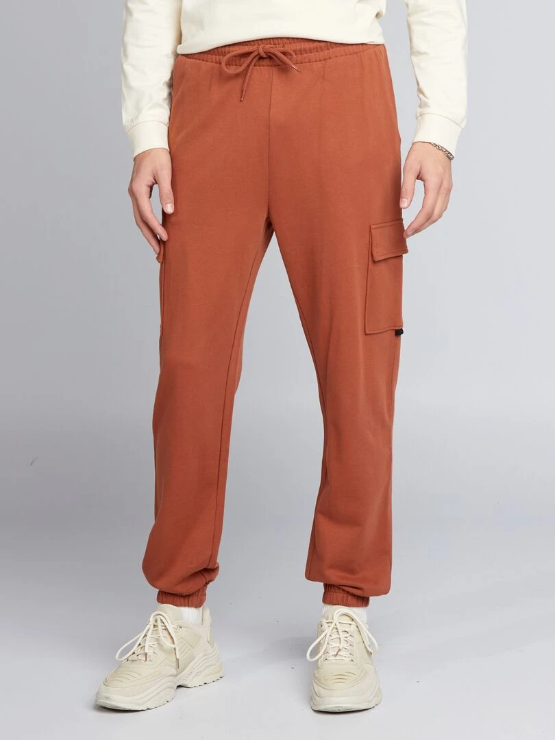Pantalon de jogging style cargo Marron