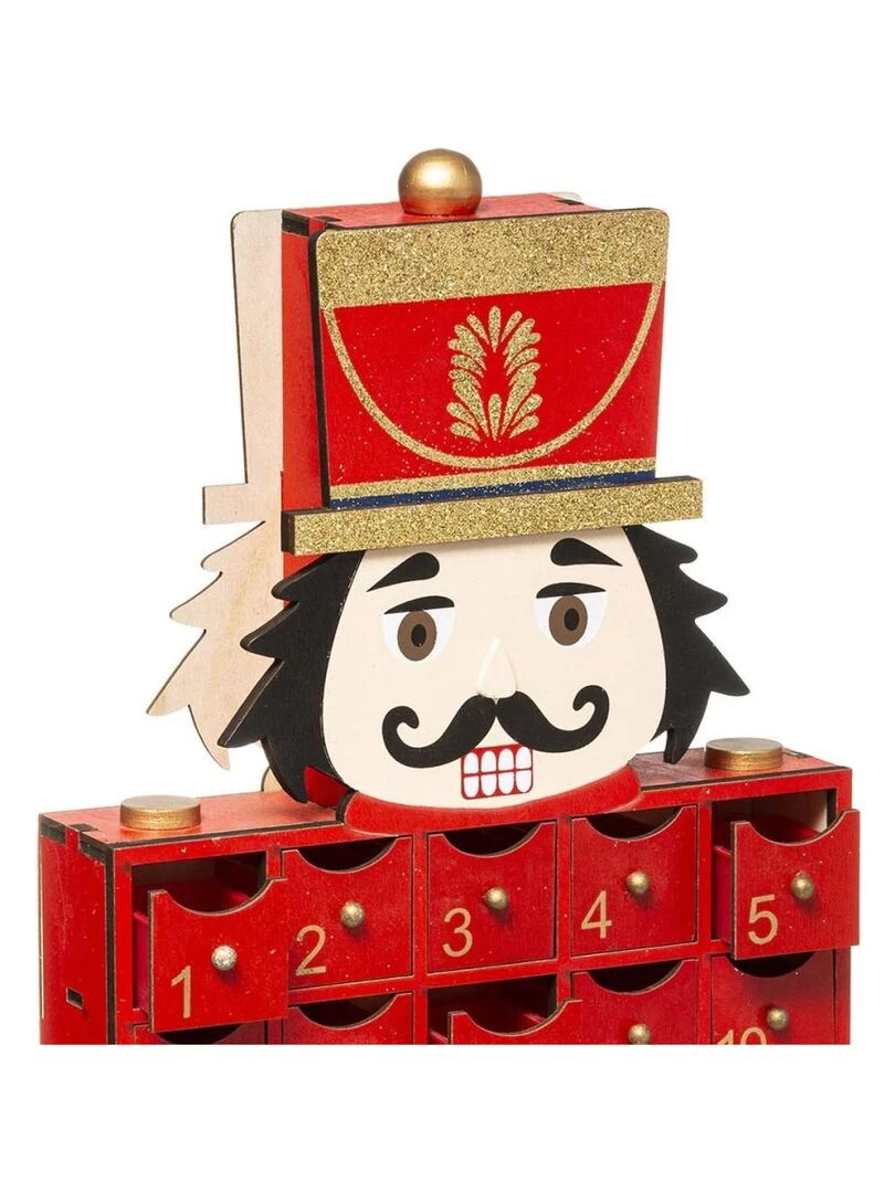 Calendrier de l'Avent casse noisette Rouge