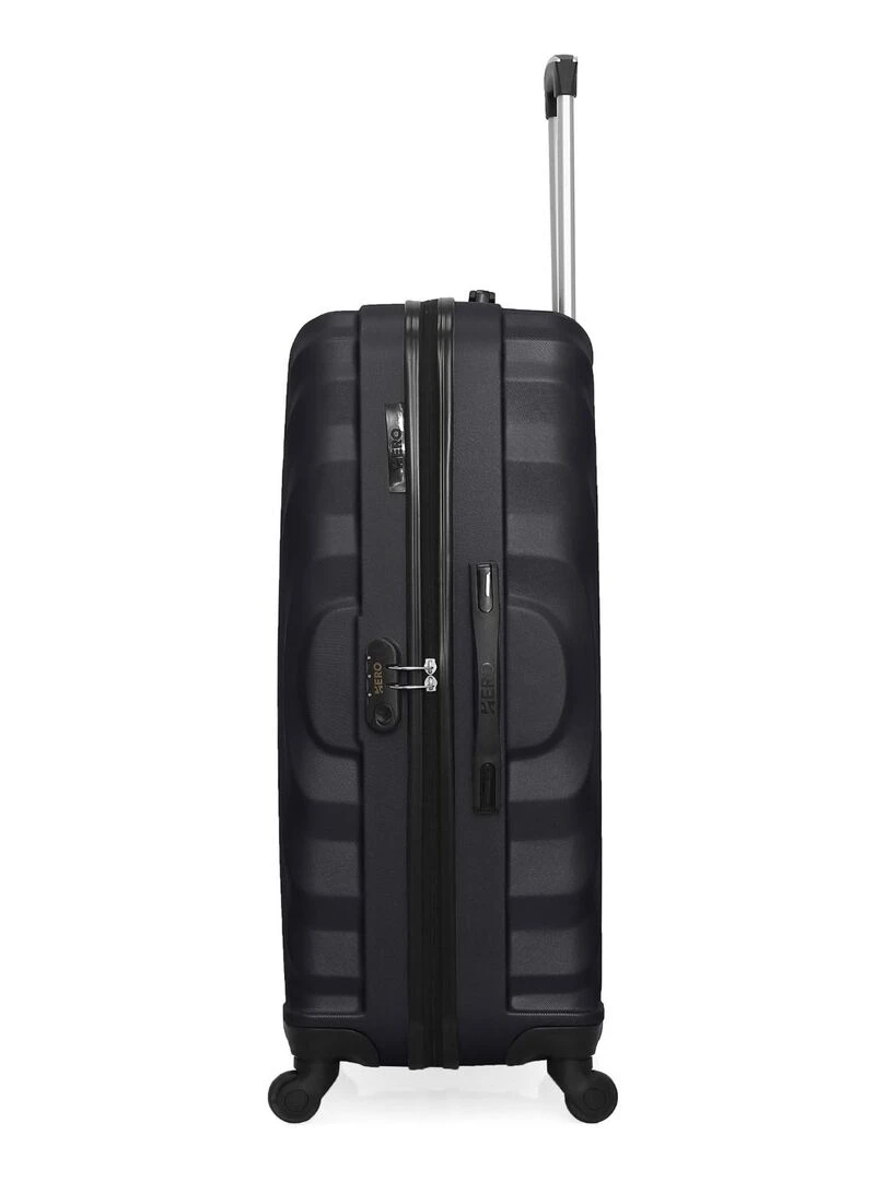 Lot de 4 Valises Rigides Grand Format  Taille Moyenne  Cabine et Cabine XXS LAGOS M   Noir