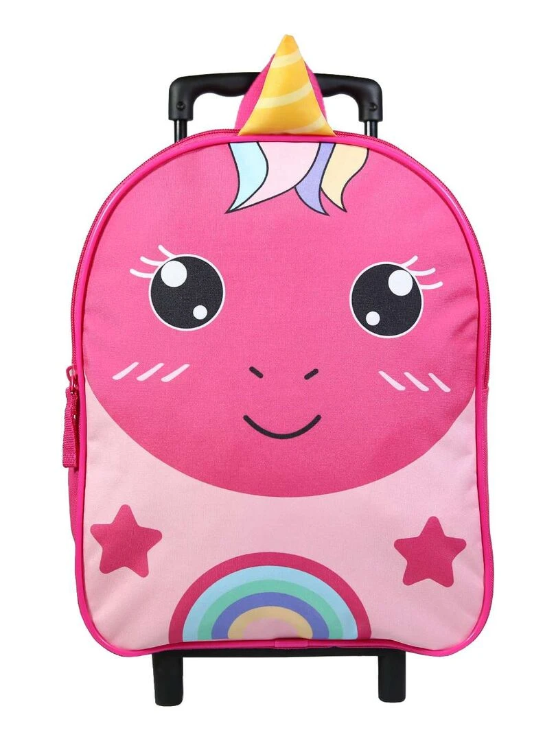 BAGTROTTER Sac à dos à roulettes 31 cm maternelle Kids Rose Licorne Rose