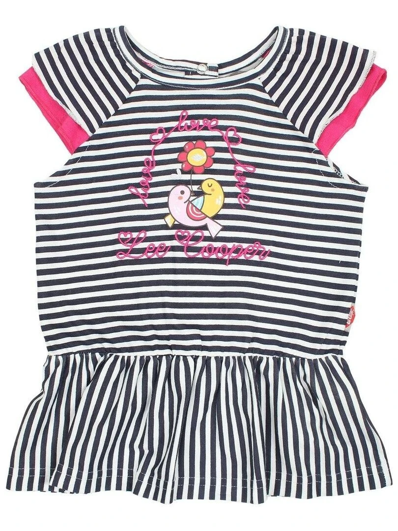 Lee Cooper   Ensemble Tunique legging bébé fille Imprimé Lee Cooper   Bleu marine