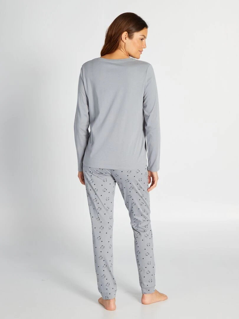 Ensemble en jersey 2 pièces Bleu