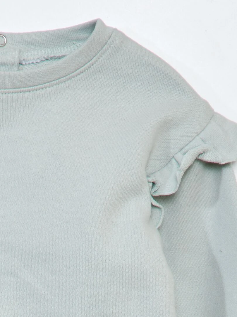 Sweat en french terry Bleu