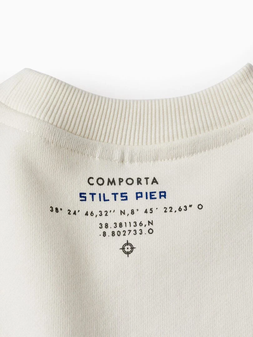 Pull en coton pour garçon 'Comporta'  ATLANTIC COMPANY   Beige clair