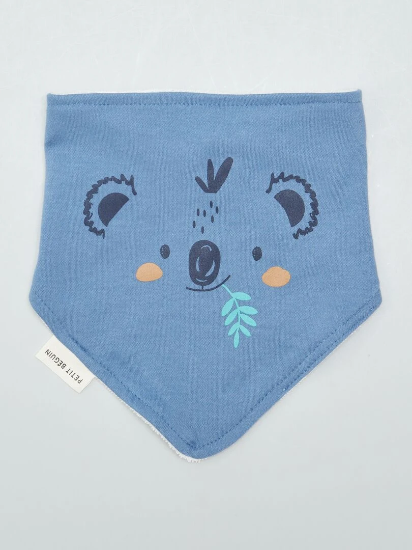 Lot de 3 bavoirs 'Petit Béguin'   Bleu/blanc