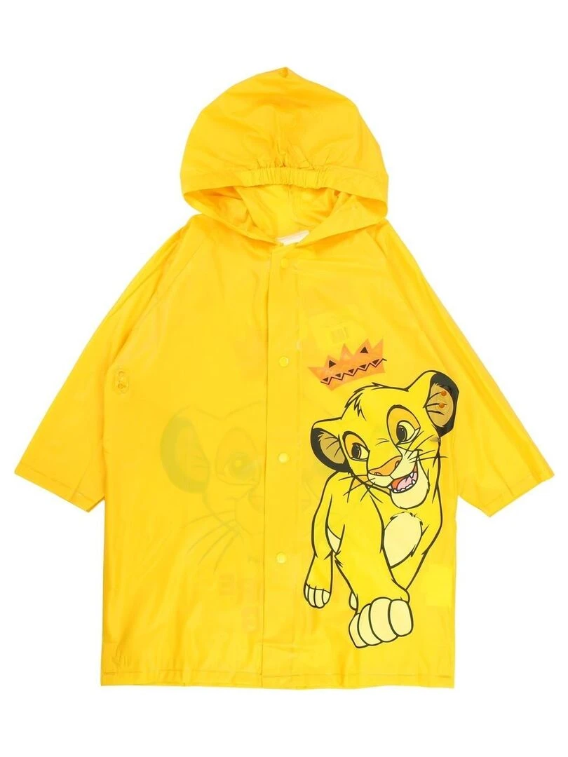 Disney Impermeable garçon imprimé Le Roi Lion Jaune