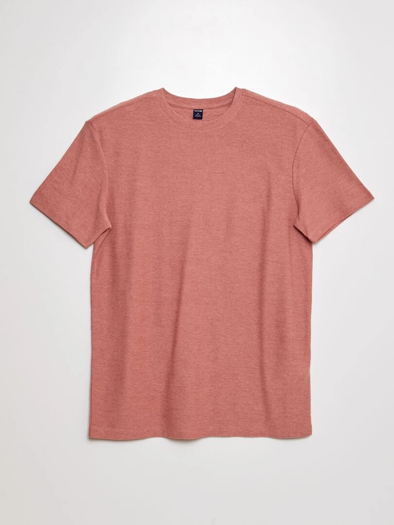 T shirt en maille fantaisie ROSE