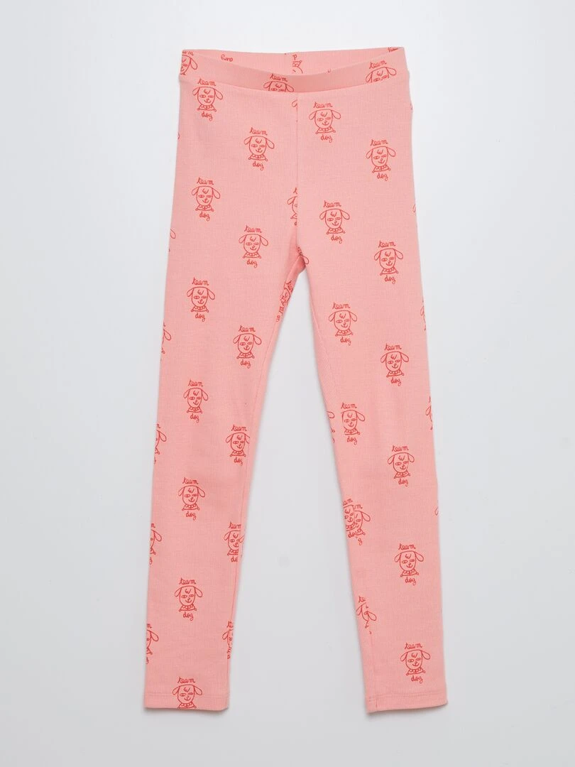 Legging côtelé X Little Bad Wolf   Rose