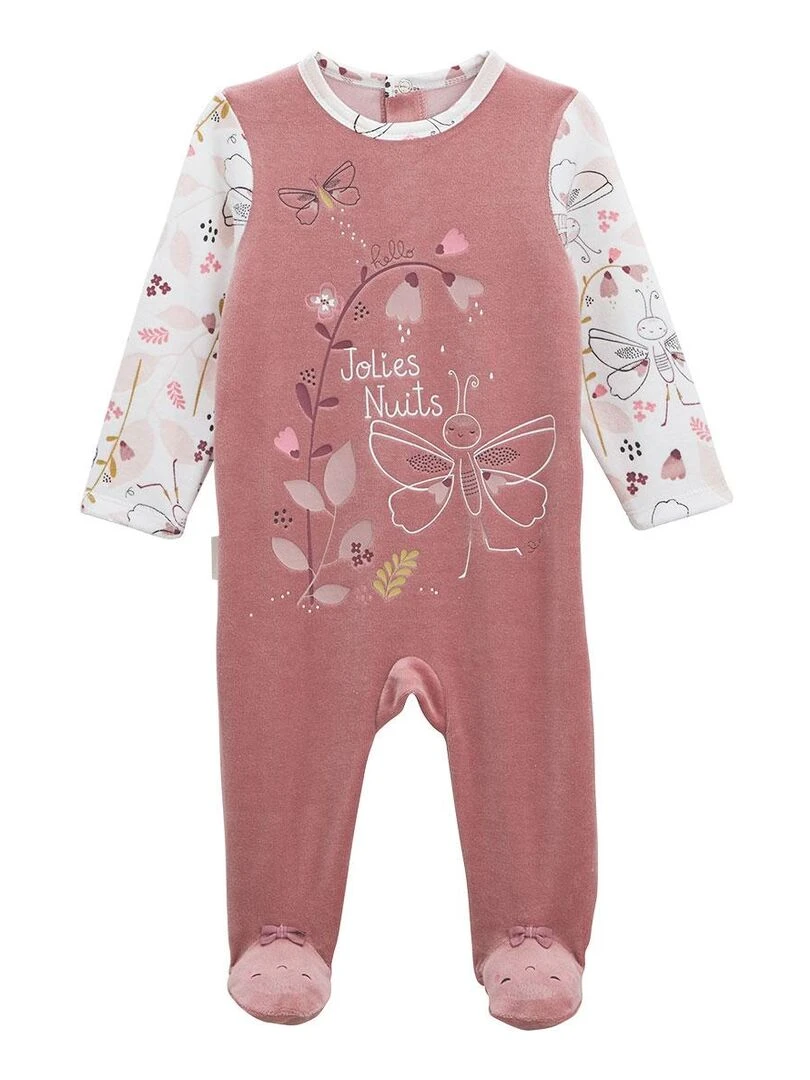 Pyjama bébé en velours Elena Rose