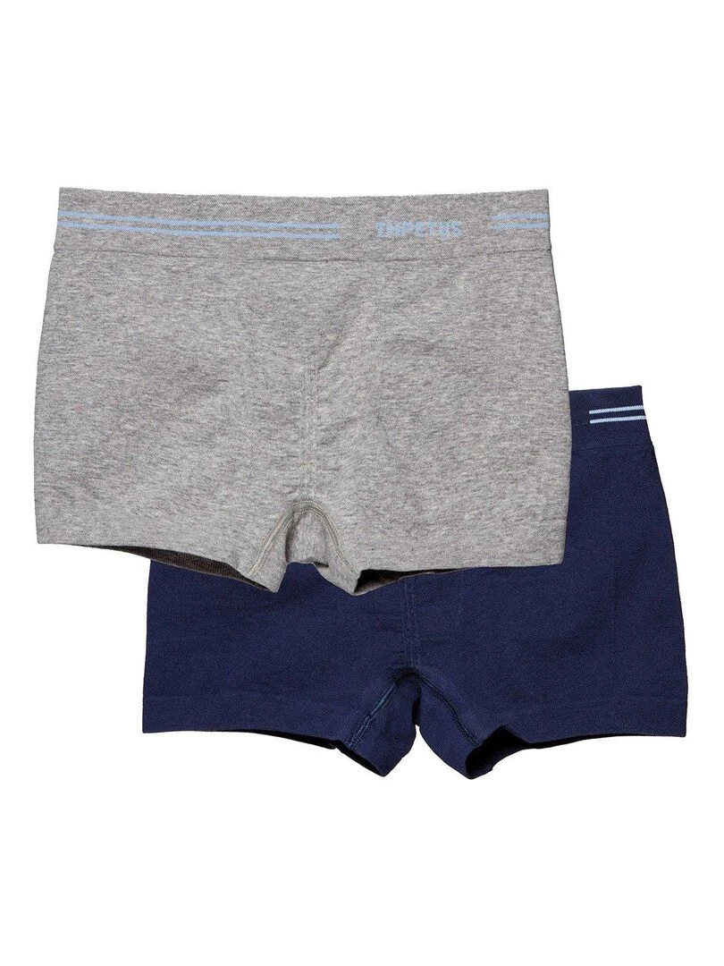 Pack de 2 boxers en coton sans coutures Seamless Gris