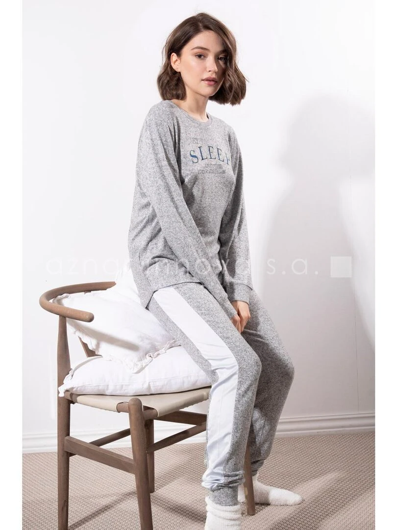 Tenue d'intérieur pyjama pantalon Sleep   Gris