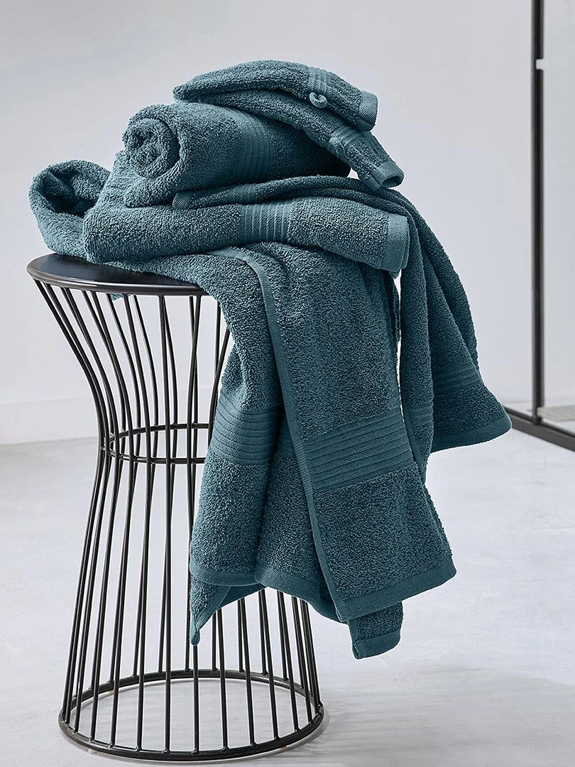 Serviette de bain 50 x 90 cm bleu canard